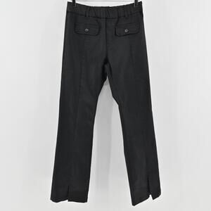 Bevy Flog Womens Adele Black Pants Size 30 Slit Flare‎ Ankle Pull On Casual